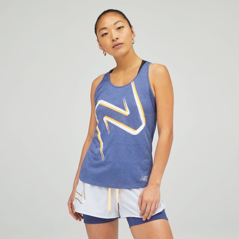 New Balance Impact Run Graphic Tank - Canottiera - Donna