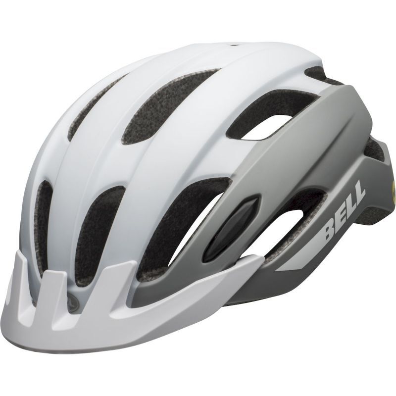 BELL  Trace MIPS Casques de v&eacute;lo pour Hommes, Blanc Mat/argent&eacute;, M