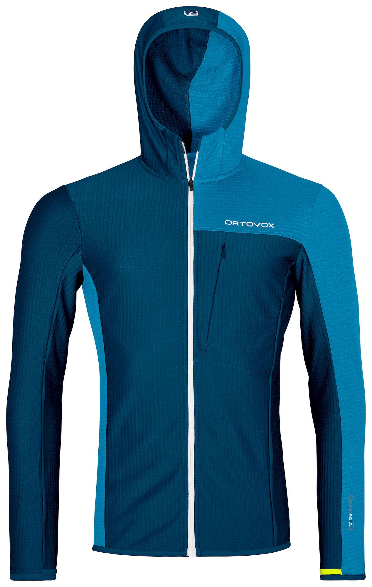 Ortovox Fleece Light Grid Hooded Jkt - Polaire homme | Hardloop