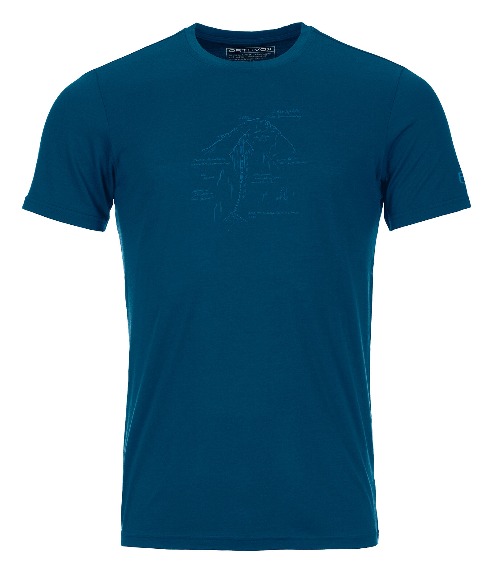 Ortovox 120 Tec Lafatscher Topo - T-shirt homme | Hardloop