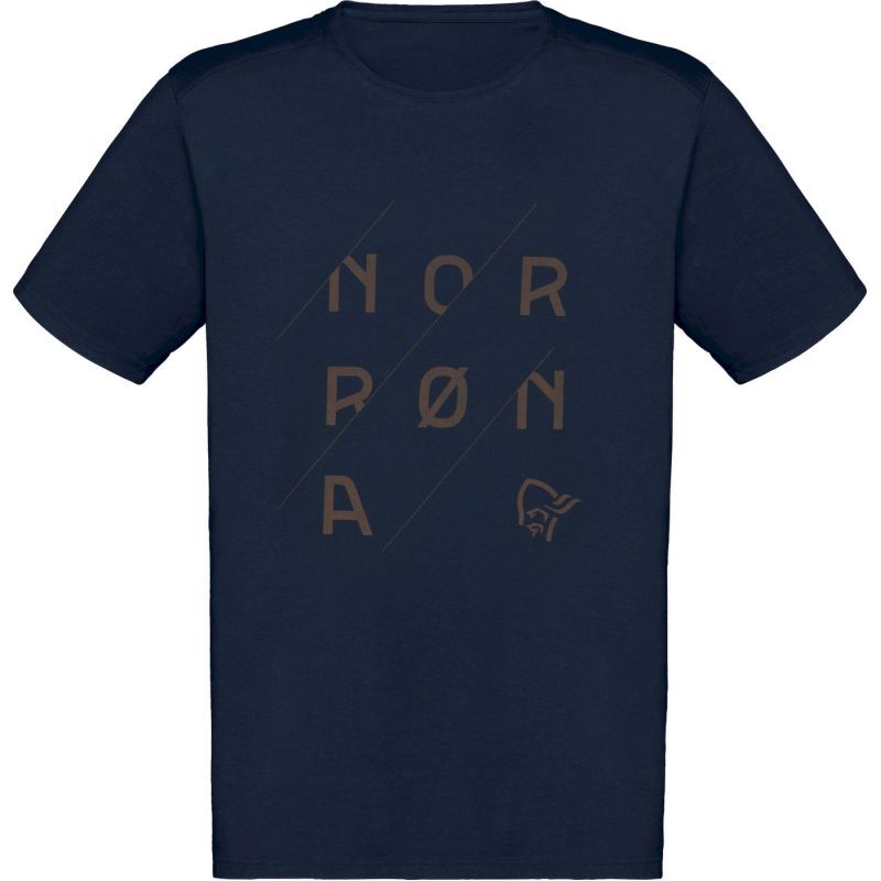 Norrona /29 Cotton Slant Logo - T-shirt - Uomo