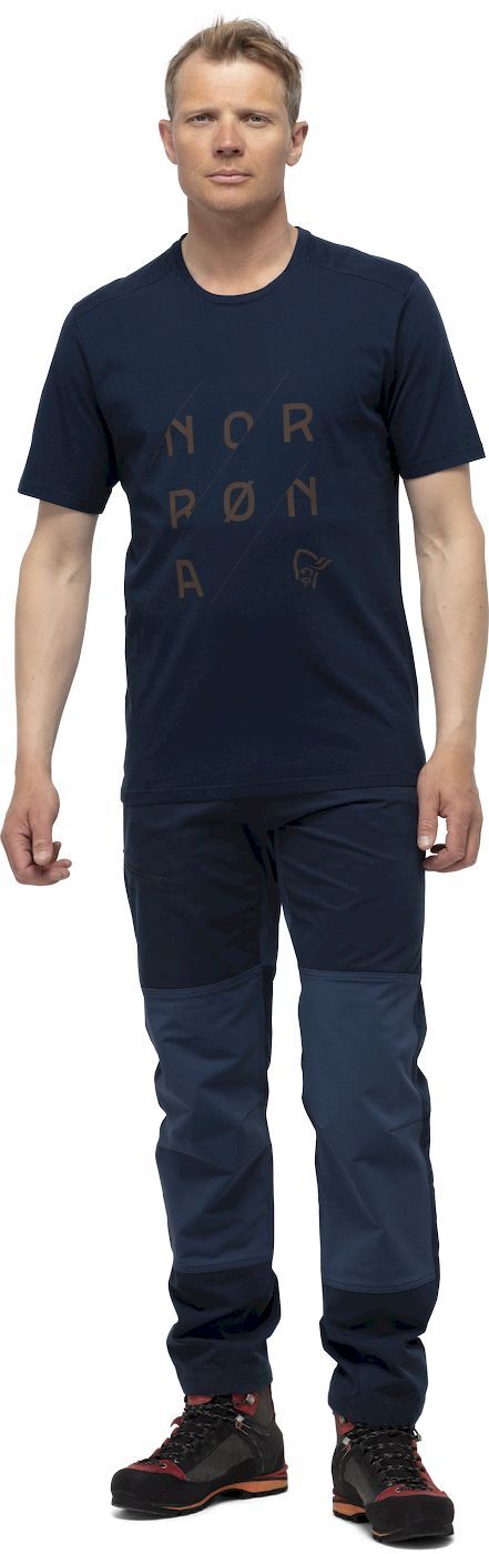 Norrona /29 Cotton Slant Logo - T-shirt - Uomo