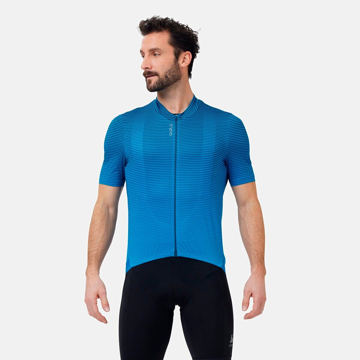 Odlo T-Shirt S/U Collar S/S Full Zip Zeroweight - Koszulka kolarska męska | Hardloop
