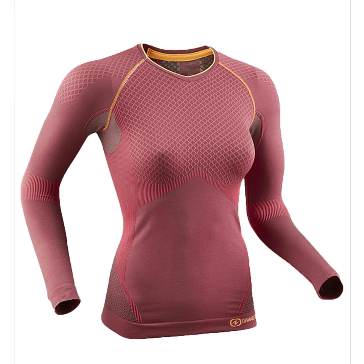 Damart Sport Activ Body 3 - T-Shirt col V femme | Hardloop
