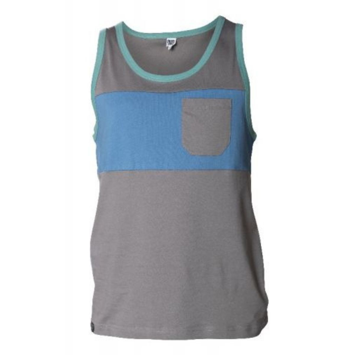 Snap Two-Colored Pocket Tank Top - Linne - Herr