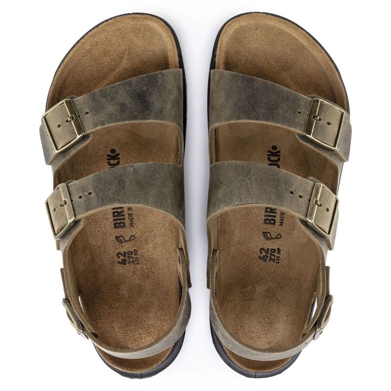 Birkenstock Milano Crosstown Oiled Leather - Sandales homme | Hardloop