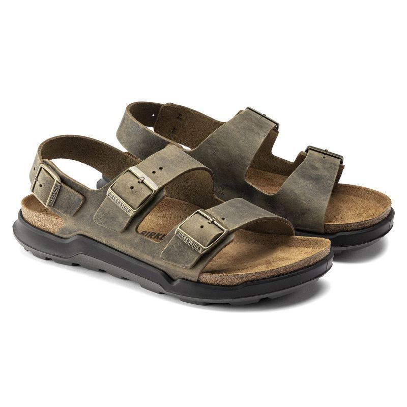 Birkenstock Milano Crosstown Oiled Leather - Sandales homme | Hardloop