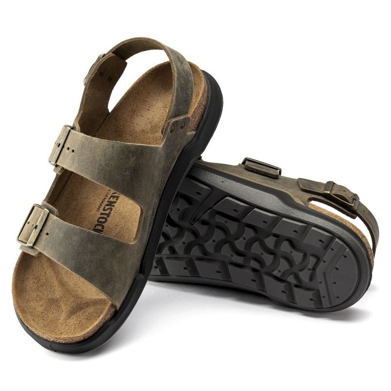 Birkenstock Milano Crosstown Oiled Leather - Sandales homme | Hardloop