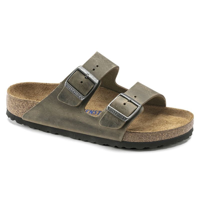 Birkenstock Arizona Oiled Leather blød fodseng - Sandaler