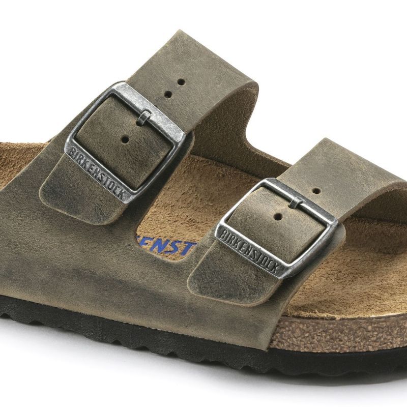 Birkenstock Arizona Lit de pied souple Oiled Leather Sandales