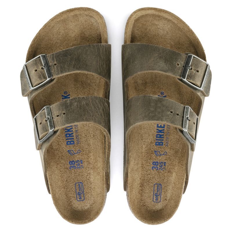 Birkenstock Arizona Oiled Leather blød fodseng - Sandaler