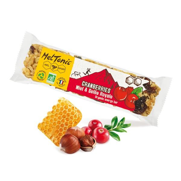 Meltonic Barre Cereales Bio Cranberries & Noisettes Grillees - Energetická tyčinka | Hardloop