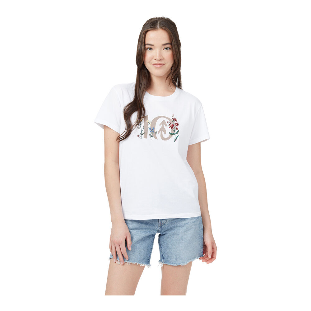 Tentree Floral Logo - T-shirt - Dames