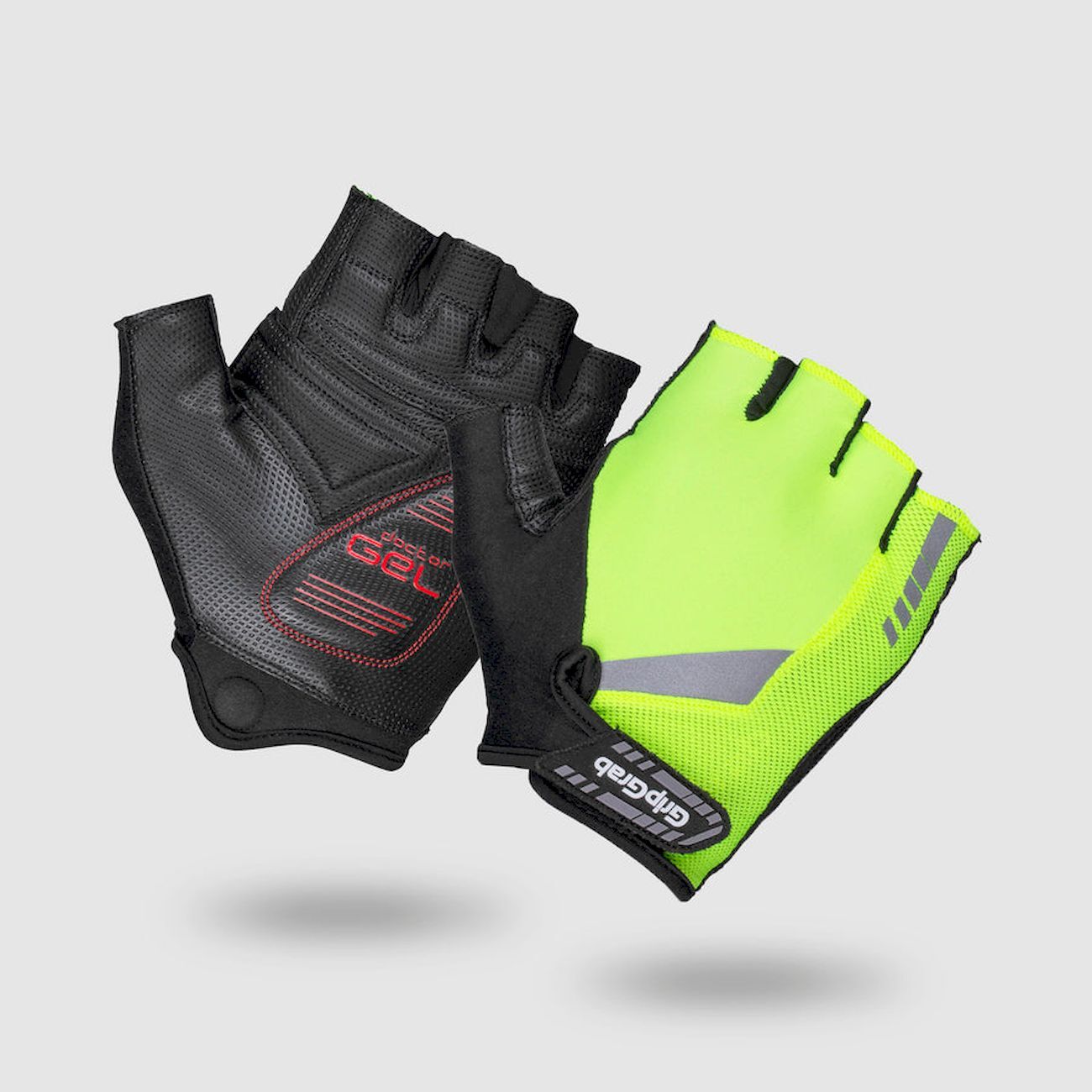Grip Grab ProGel Hi-Vis Padded Gloves - Short finger gloves - Men's