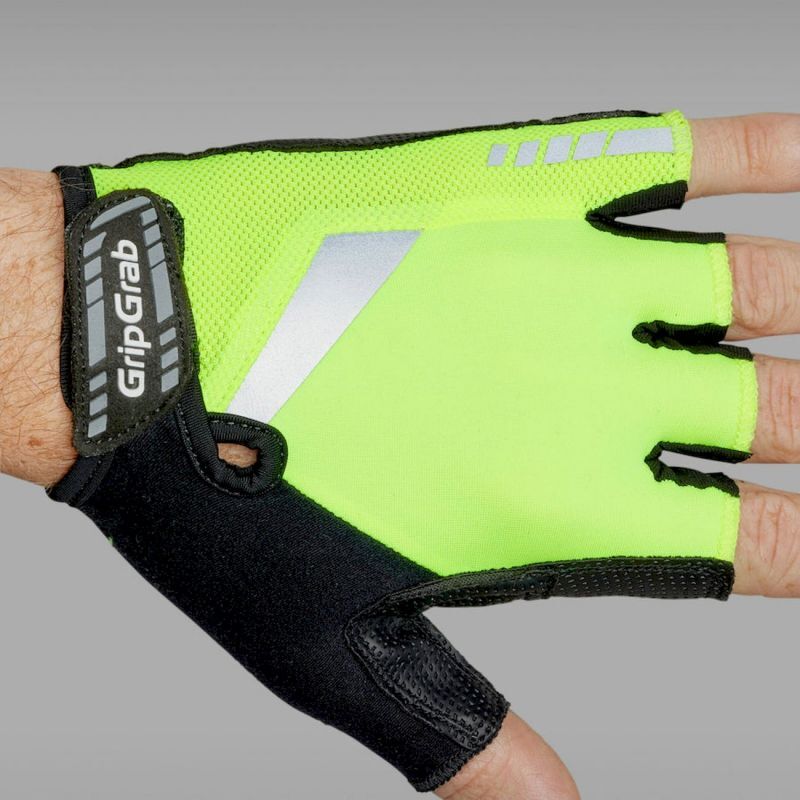 Grip Grab ProGel Hi-Vis Padded Gloves - Mitaines vélo homme | Hardloop
