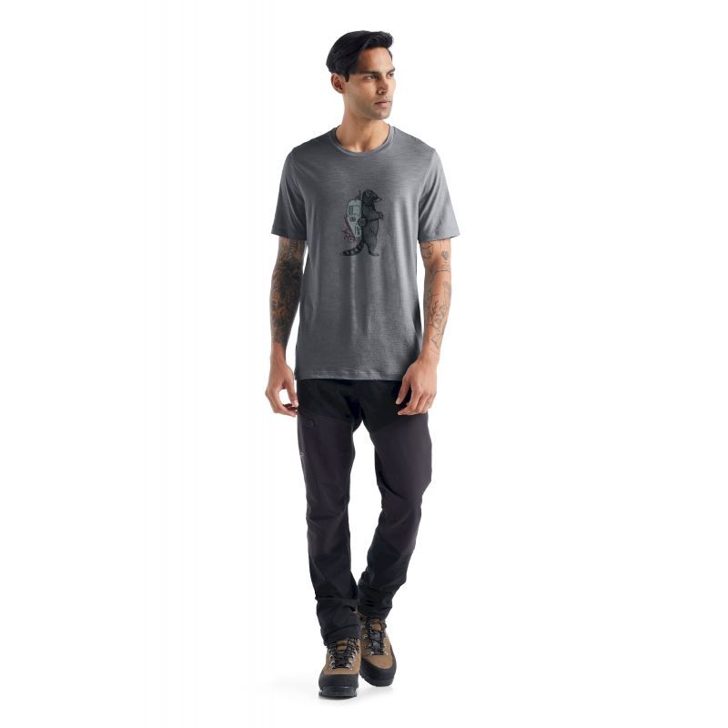 Icebreaker Tech Lite II SS Tee Waschbar Wandering - T-shirt en laine mérinos homme I Hardloop | Hardloop