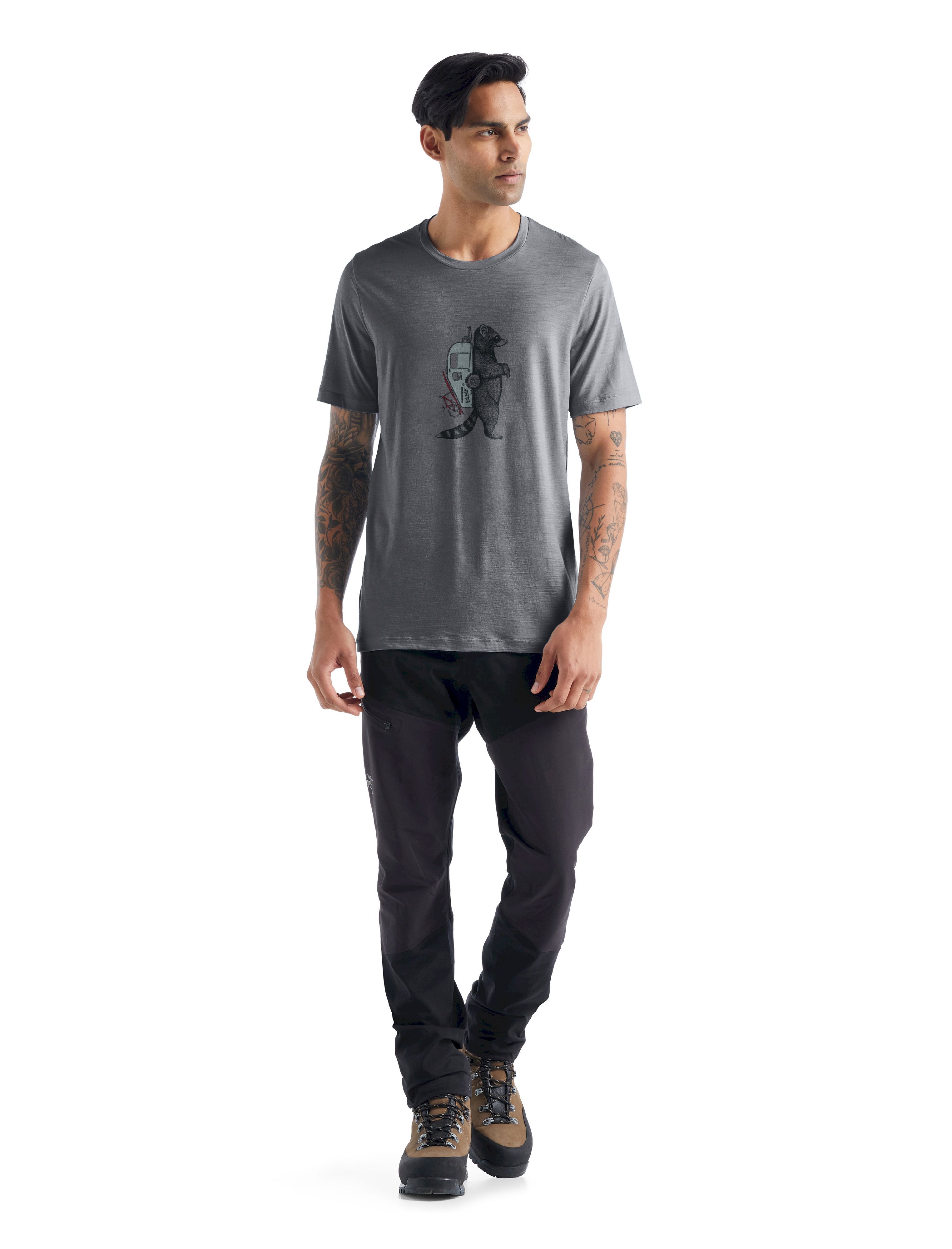 Icebreaker Tech Lite II SS Tee Waschbar Wandering - Koszulka z wełny Merino męska | Hardloop