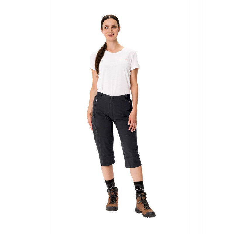 Vaude Farley Stretch Capri III - Pantalon randonnée femme | Hardloop