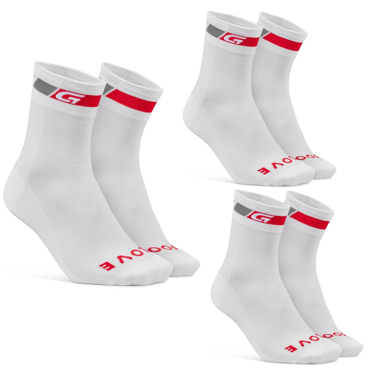 Grip Grab Classic Regular Cut Socks 3 Pack - Cyklistické ponožky | Hardloop