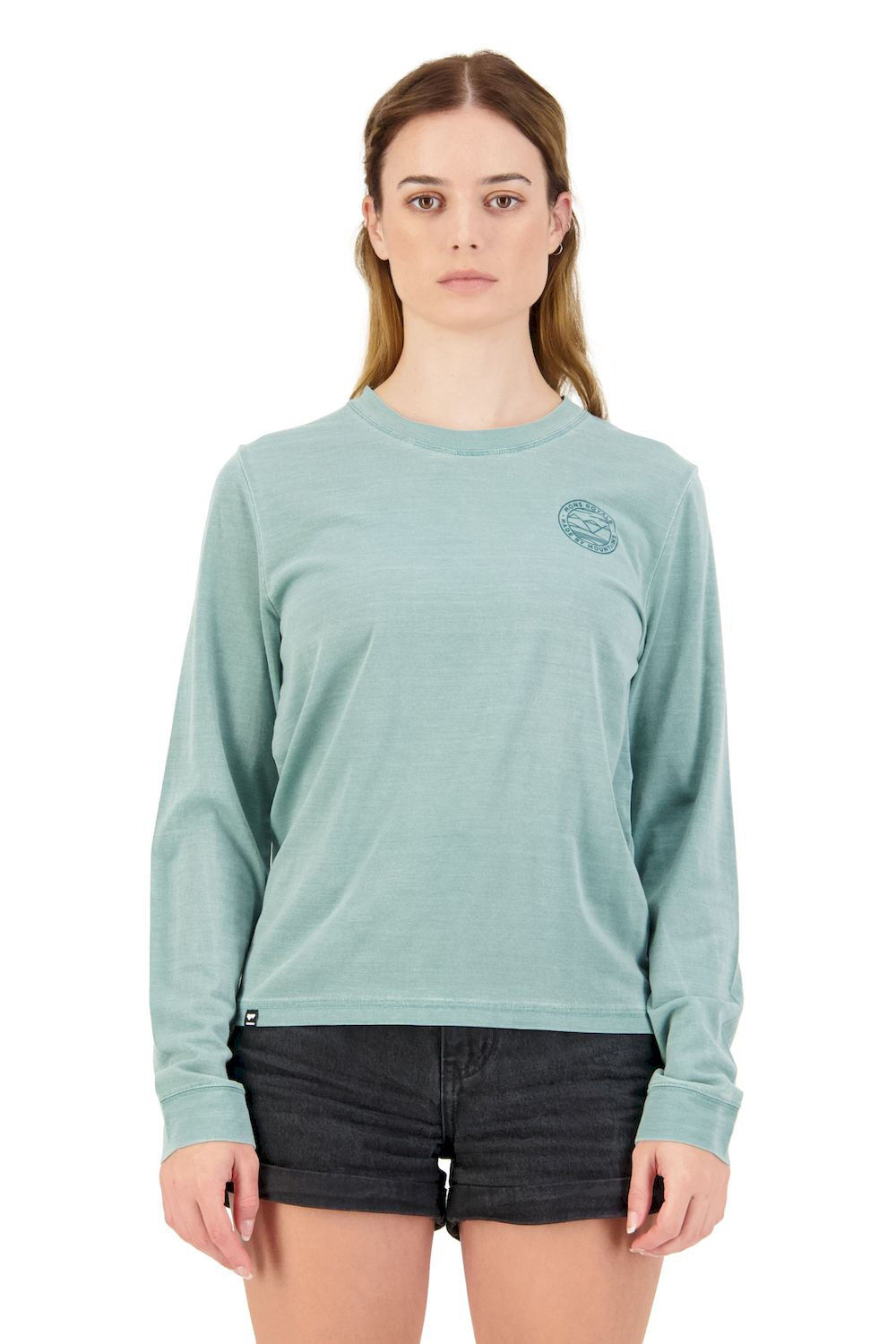 Mons Royale Icon Relaxed LS Garment Dyed - Fietsshirt - Dames