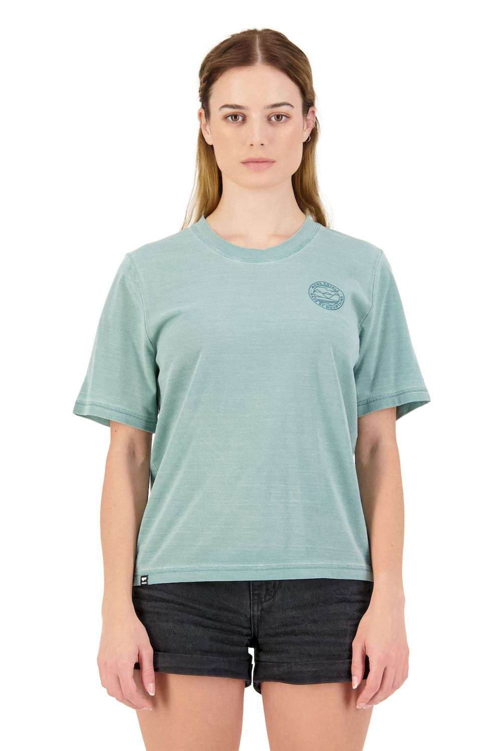 Mons Royale Icon Relaxed Tee Garment Dyed - Cykeltrikå - Dam