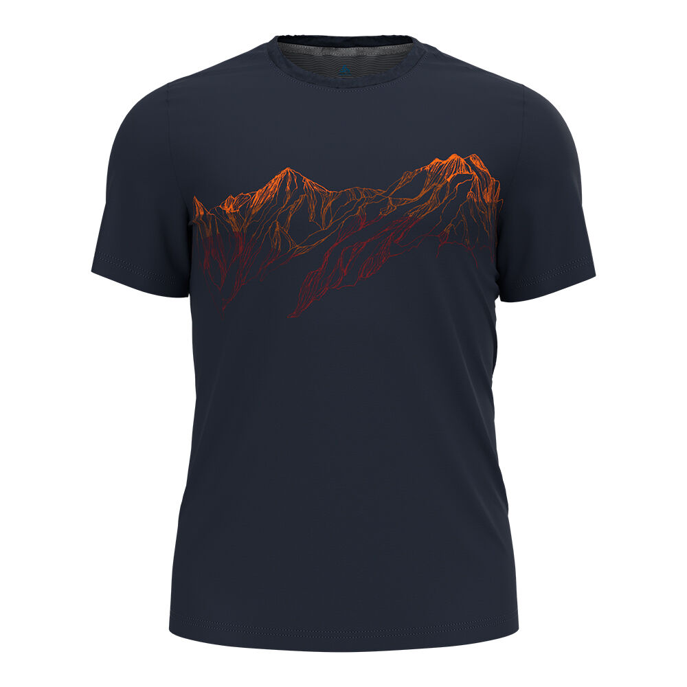 Odlo T-Shirt S/S Crew Neck F-Dry Print - Pánské Triko | Hardloop
