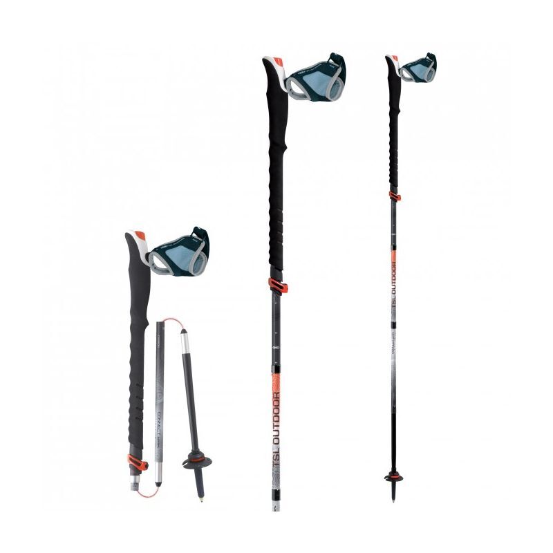 TSL Outdoor Connect Carbon 5 Cross ST - Bastoncini da trekking
