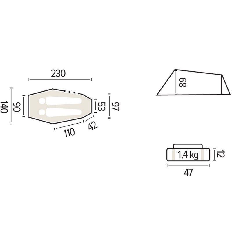 Jamet Himalaya 4000 - Tenda campismo | Hardloop