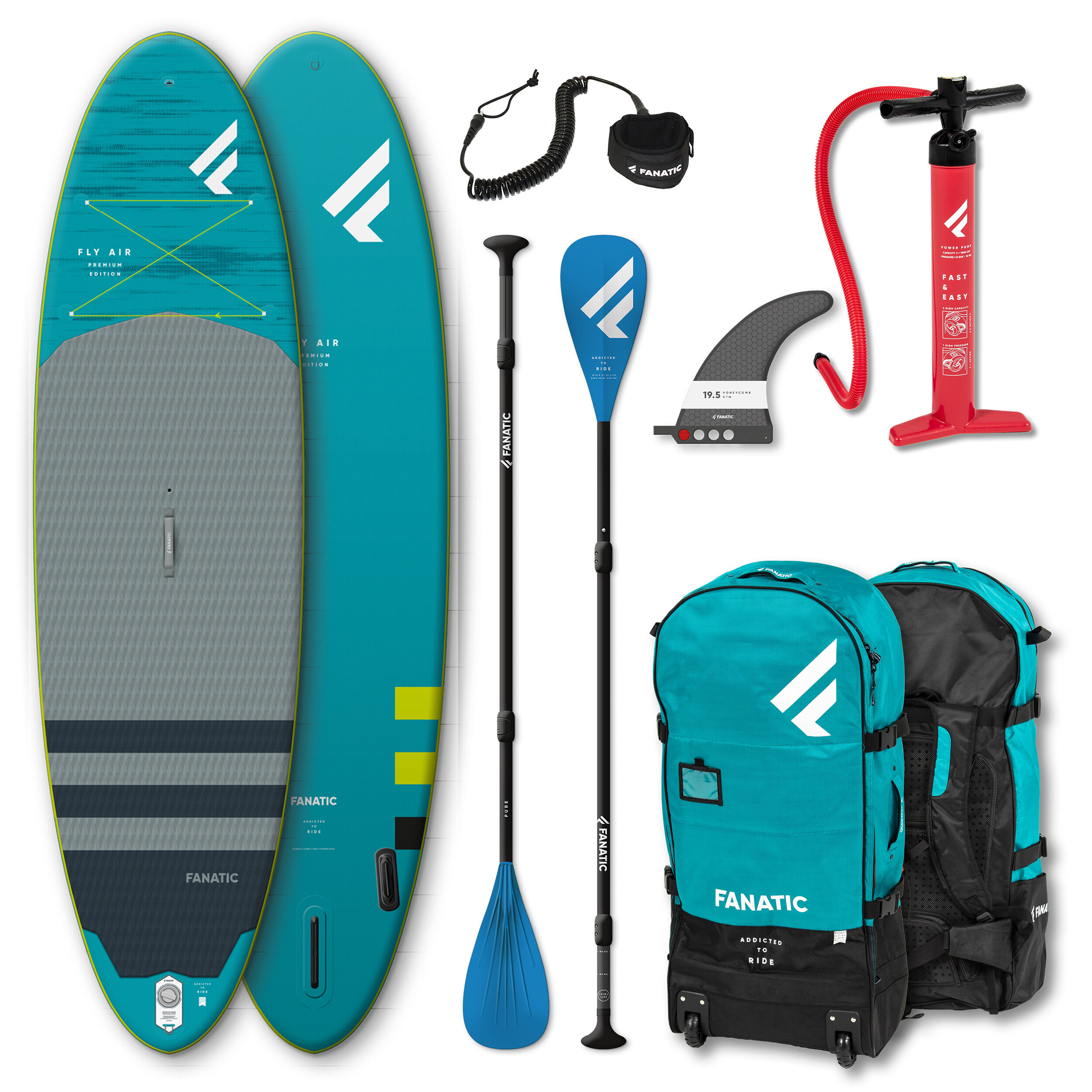 Fanatic Package Fly Air Premium Pure - Inflatable paddle board