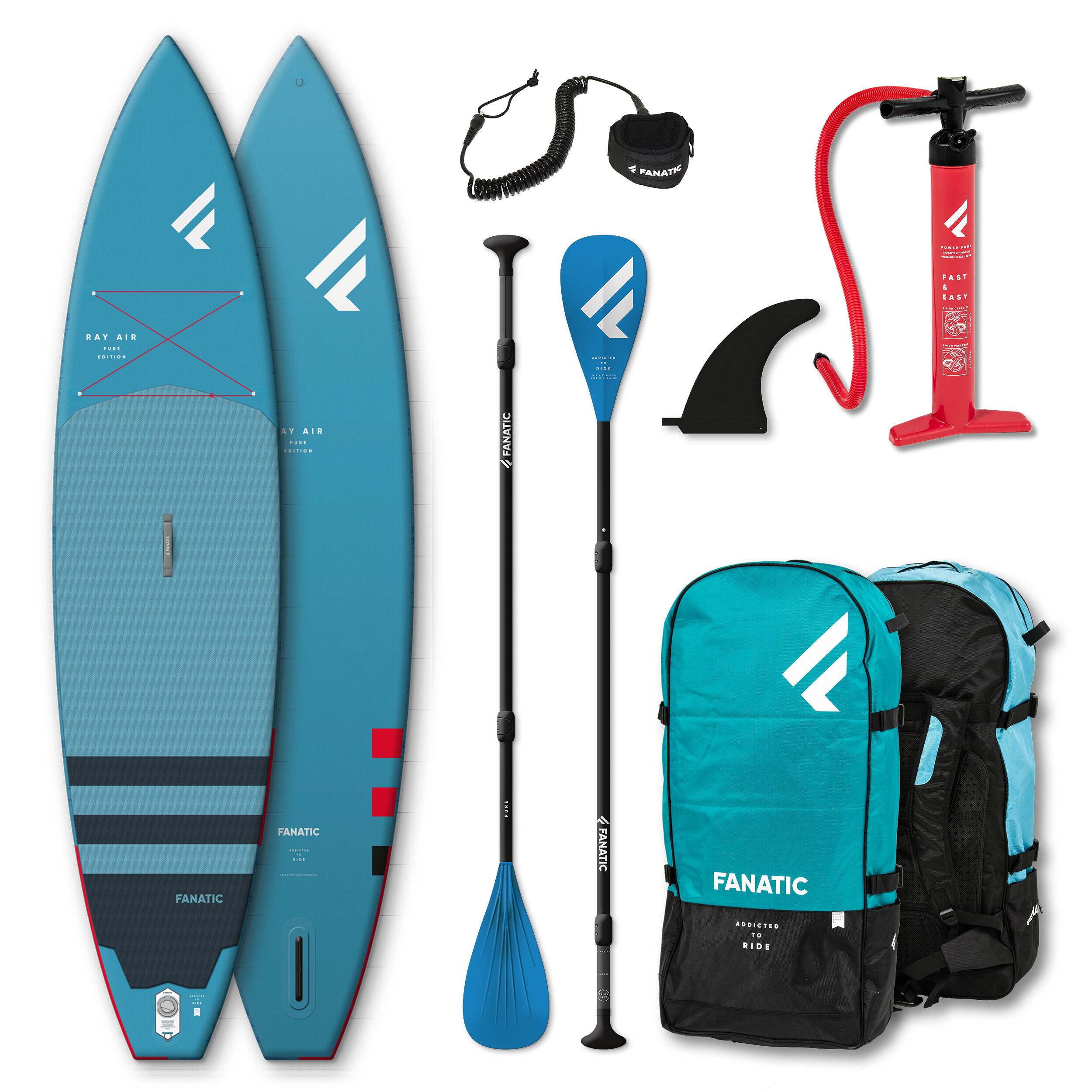 Fanatic Package Ray Air Pure - Nafukovací paddleboard | Hardloop