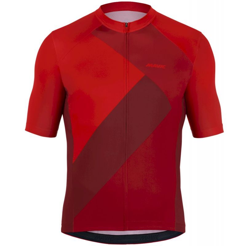 Maillot Mavic Cosmic Gradient Aero Manches Courtes - Fiery Red Taille S - Homme