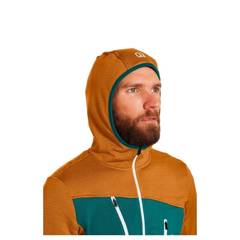 Ortovox Fleece Grid Hoody - Bluza polarowa meska | Hardloop