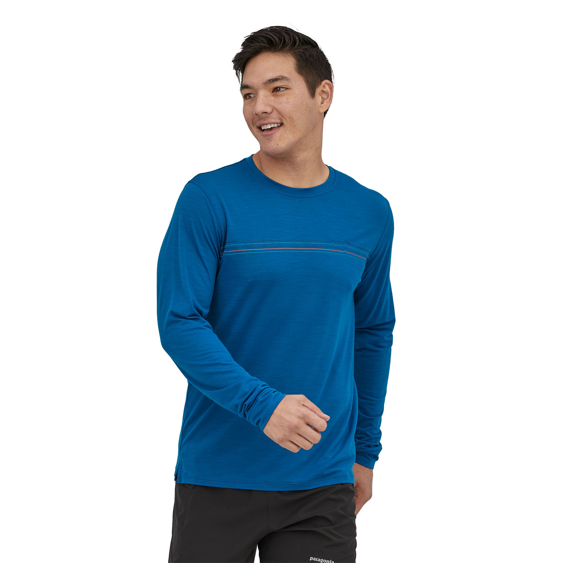 Patagonia L/S Cap Cool Merino Graphic Shirt - T-Shirt - Herren