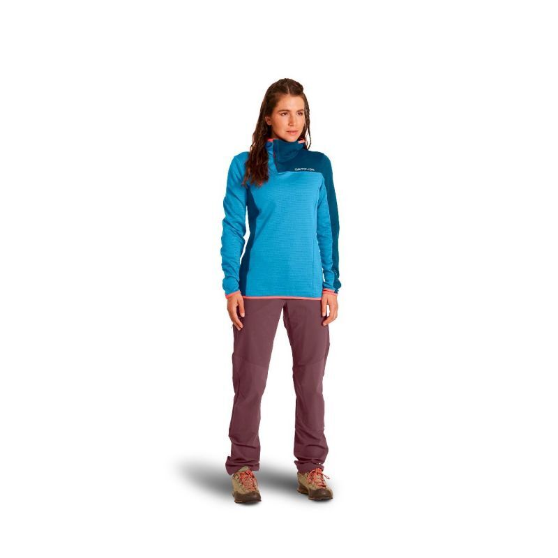 Ortovox Fleece Light Grid Zn Hoody - Giacca in pile - Donna | Hardloop