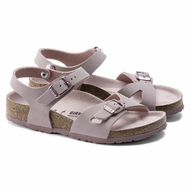 Birkenstock Rio Kids Birko-Flor Nubuck - Sandales randonnée enfant | Hardloop