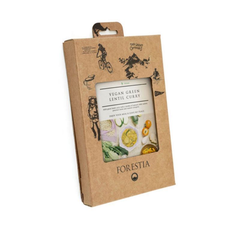 Curry ee lentilles vertes vegan - autochauffant - Vriesdroogmaaltijd