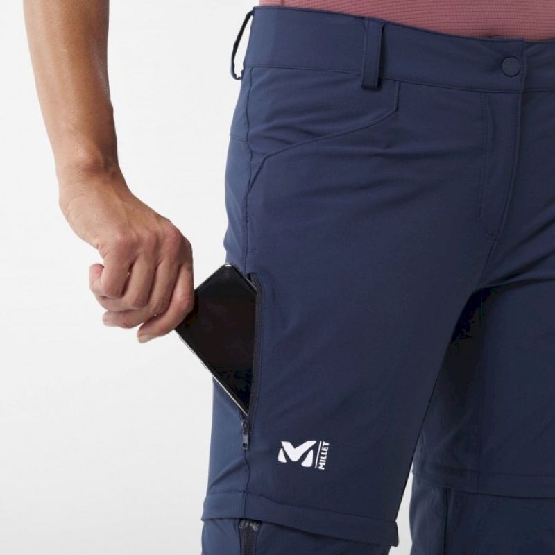 Millet Trekker Stretch Zip off Pant III - Pantalon randonnée femme | Hardloop