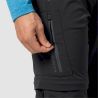 Jack Wolfskin Overland Zip Away - Spodnie softshell męskie | Hardloop