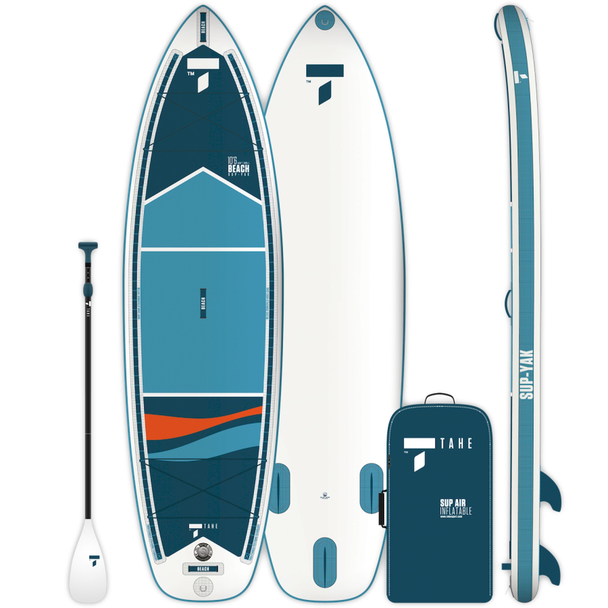 Tahe Outdoor Sup-Yak Air 10'6 Sup Pack - Stand Up paddle gonflable | Hardloop