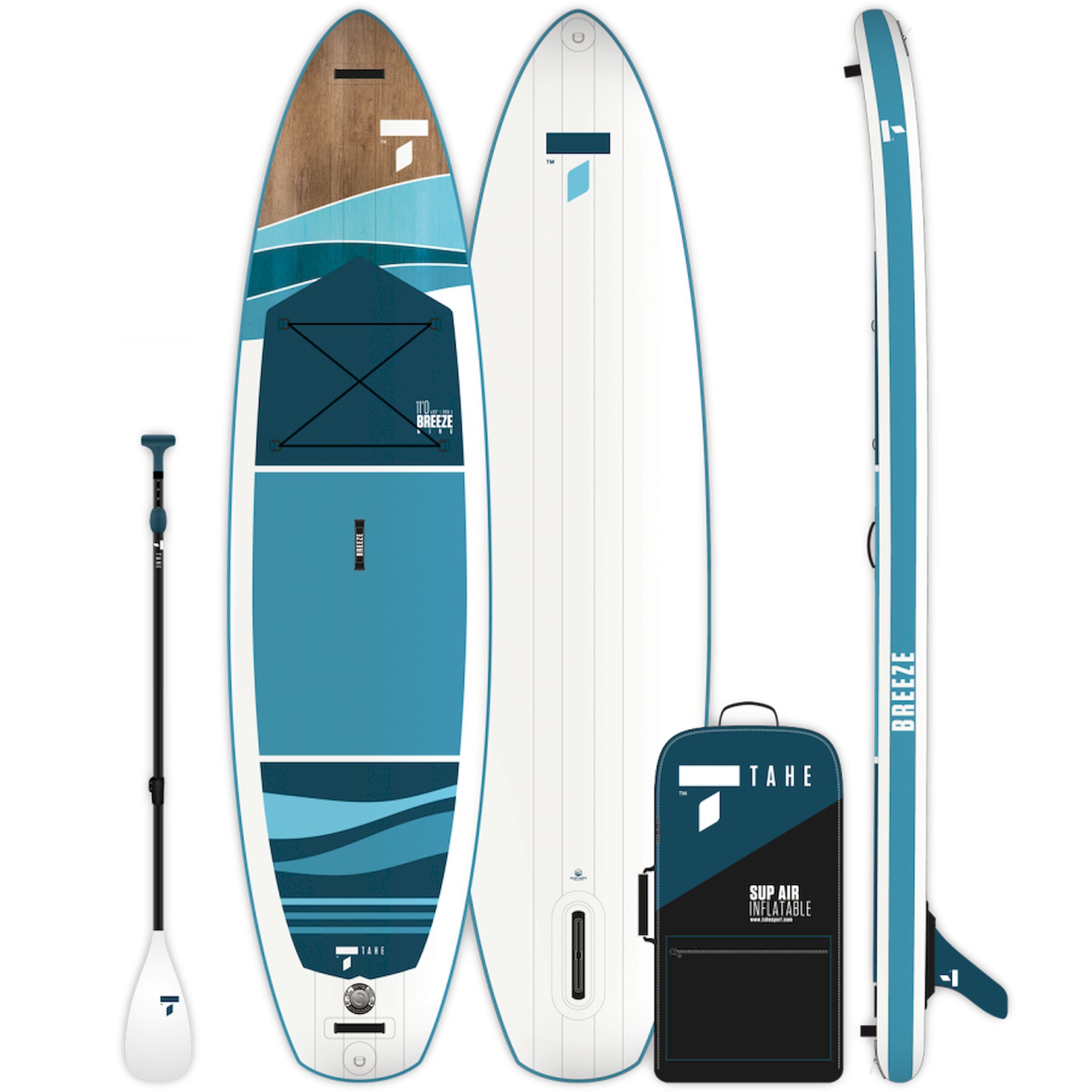 Tahe Outdoor Sup Air 11'0 Breeze Wing Pack - Uppblåsbar Stand Up Paddle