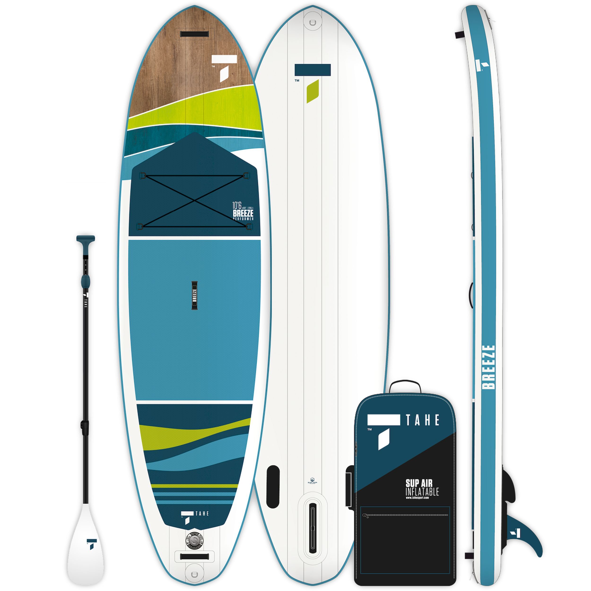 Tahe Outdoor Sup Air 10'6 Breeze Performer Pack - Stand Up paddle gonflable | Hardloop