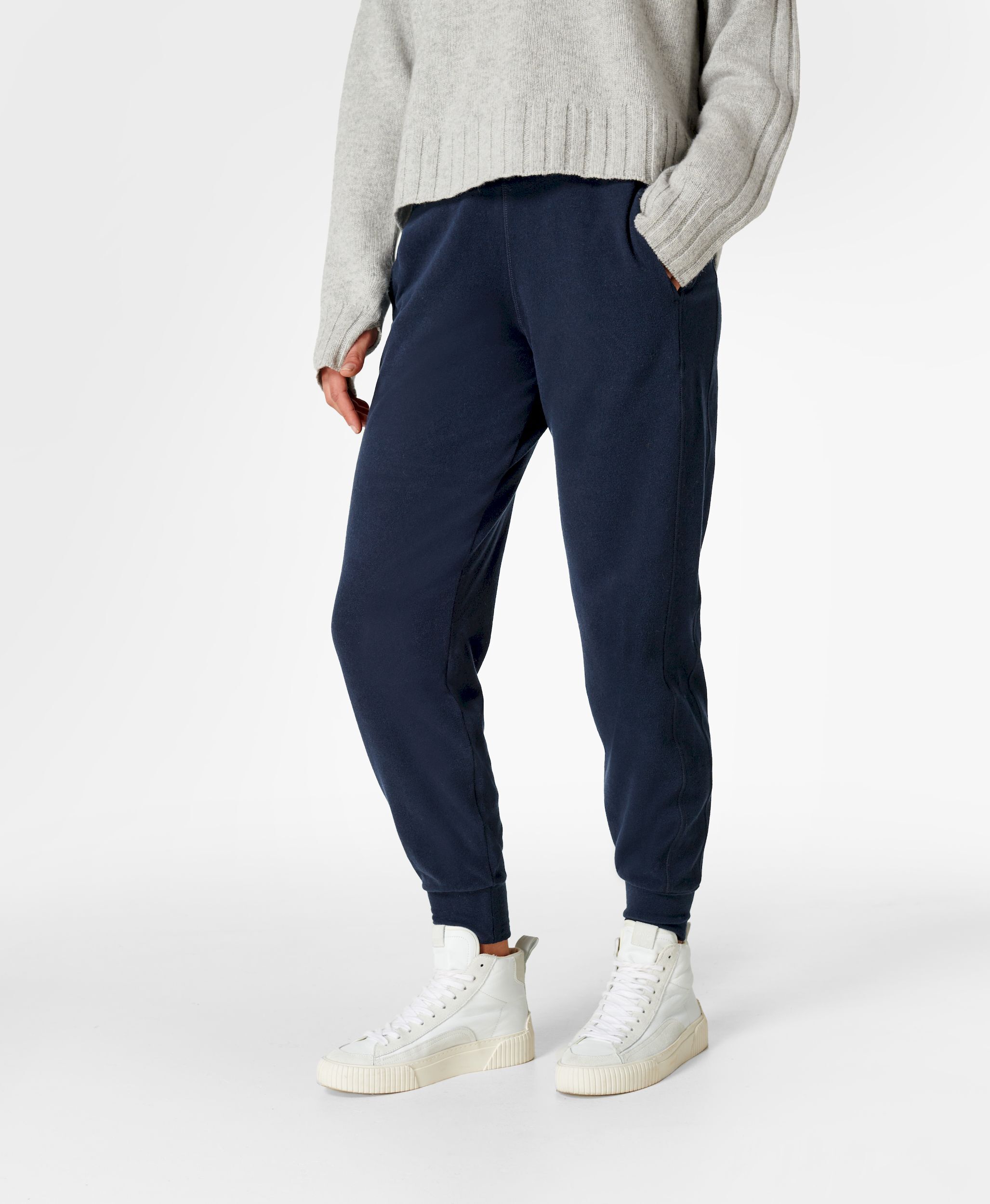 Sweaty Betty Gary Luxe 27" Fleece Trousers - Spodnie damskie do jogi | Hardloop