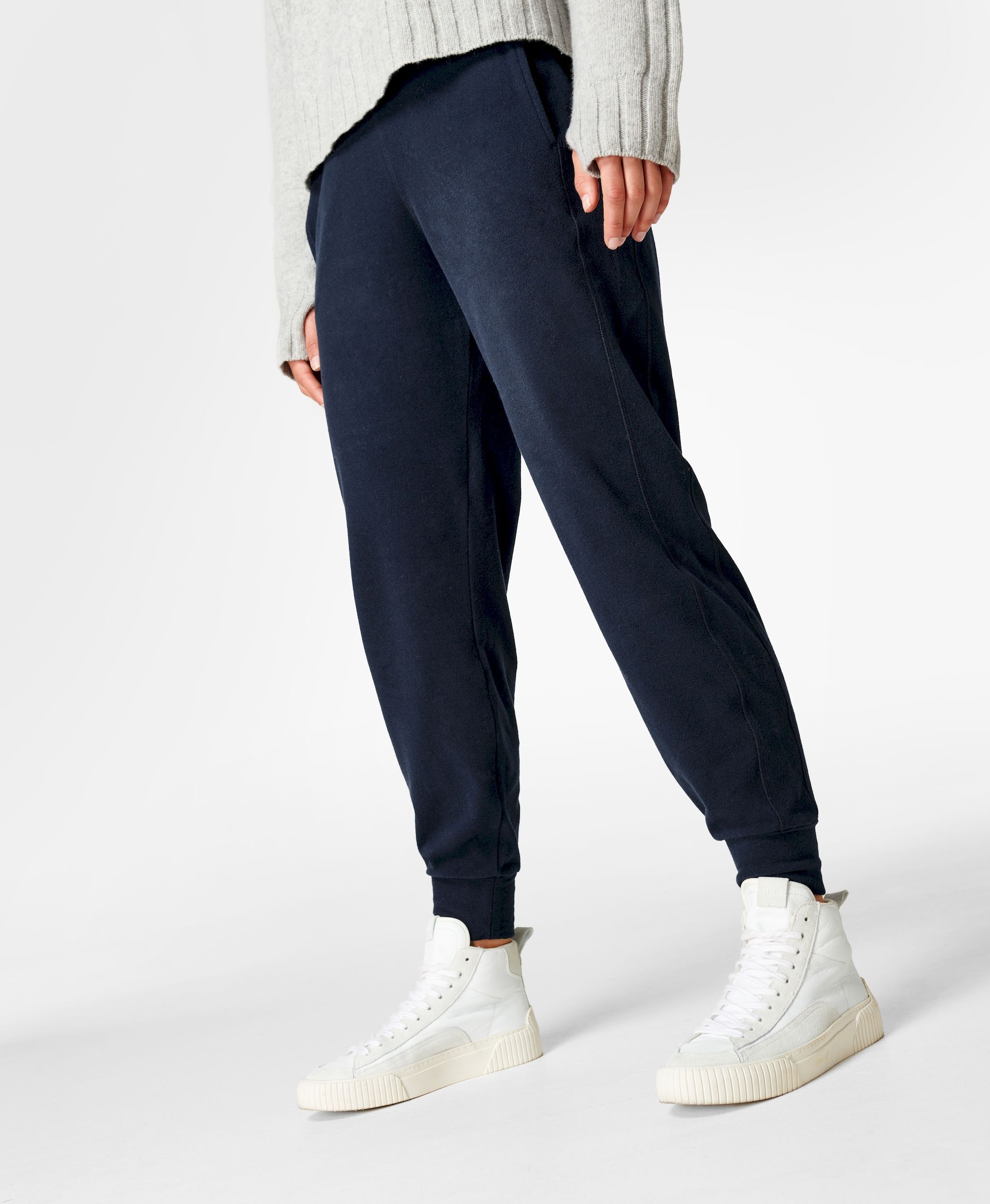 Sweaty Betty Gary Luxe 27" Fleece Trousers - Spodnie damskie do jogi | Hardloop