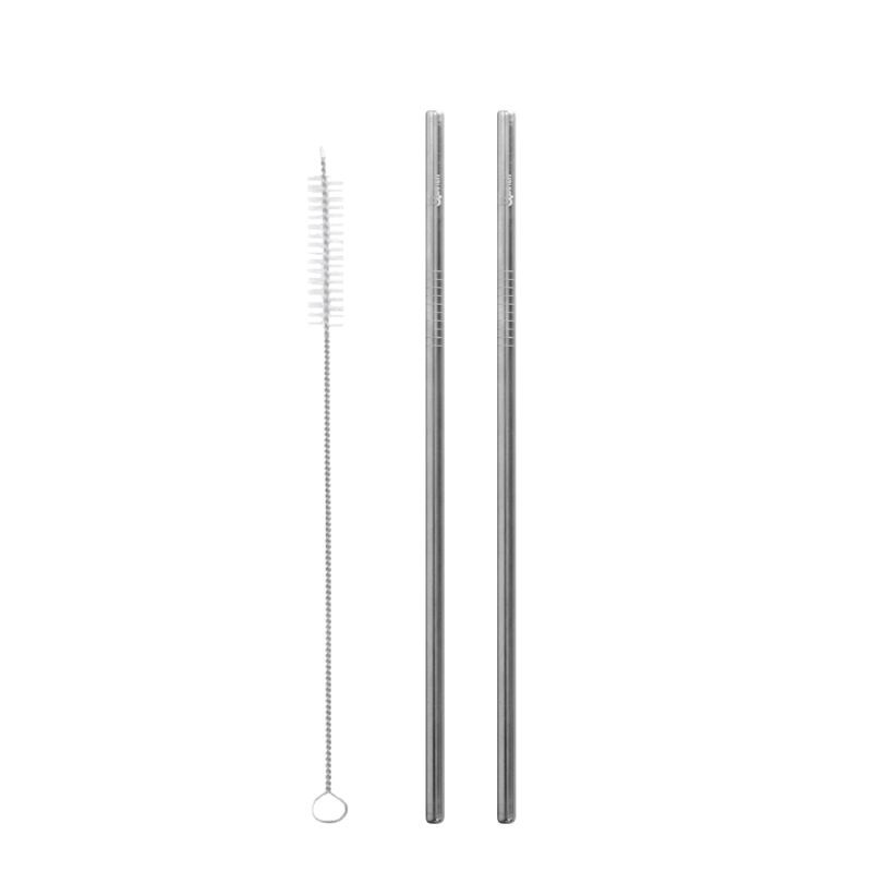 Qwetch Paille Originals Lot De 2 + Goupillon - Cannucce