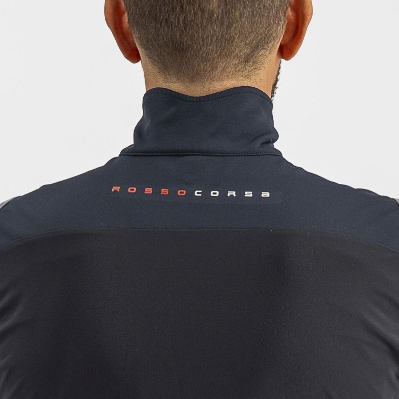 Castelli Perfetto RoS 2 Fietsjack Oranje/Donkergrijs Heren