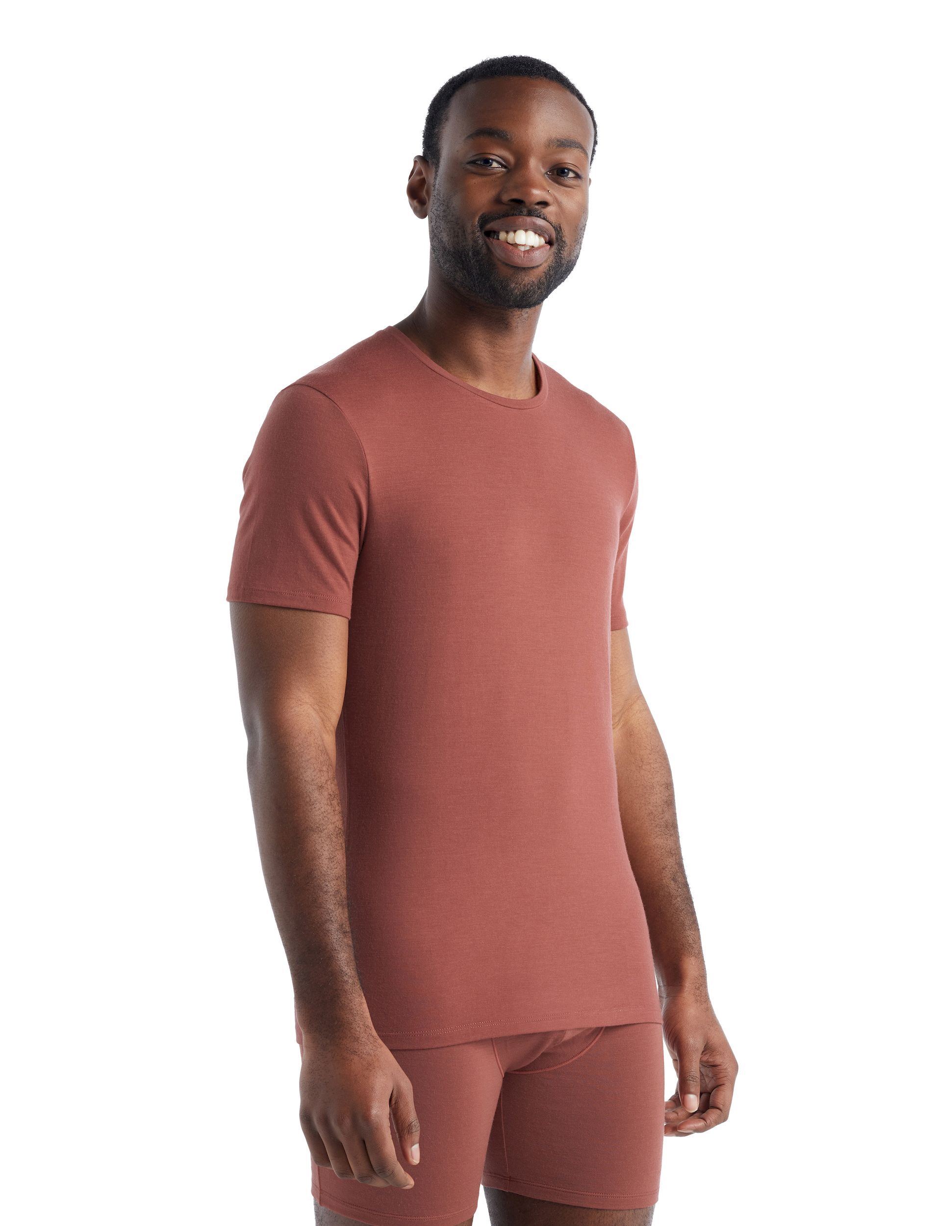 Icebreaker Anatomica Short Sleeve Crewe en Mérinos - Merino-t-paidat - Miehet I Hardloop