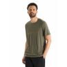 Icebreaker Tech Lite II SS Tee Ski Stripes - Merinounterwäsche - Herren