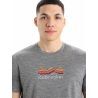 Icebreaker Tech Lite II SS Tee Mountain Geology - Maglietta lana merinos - Uomo