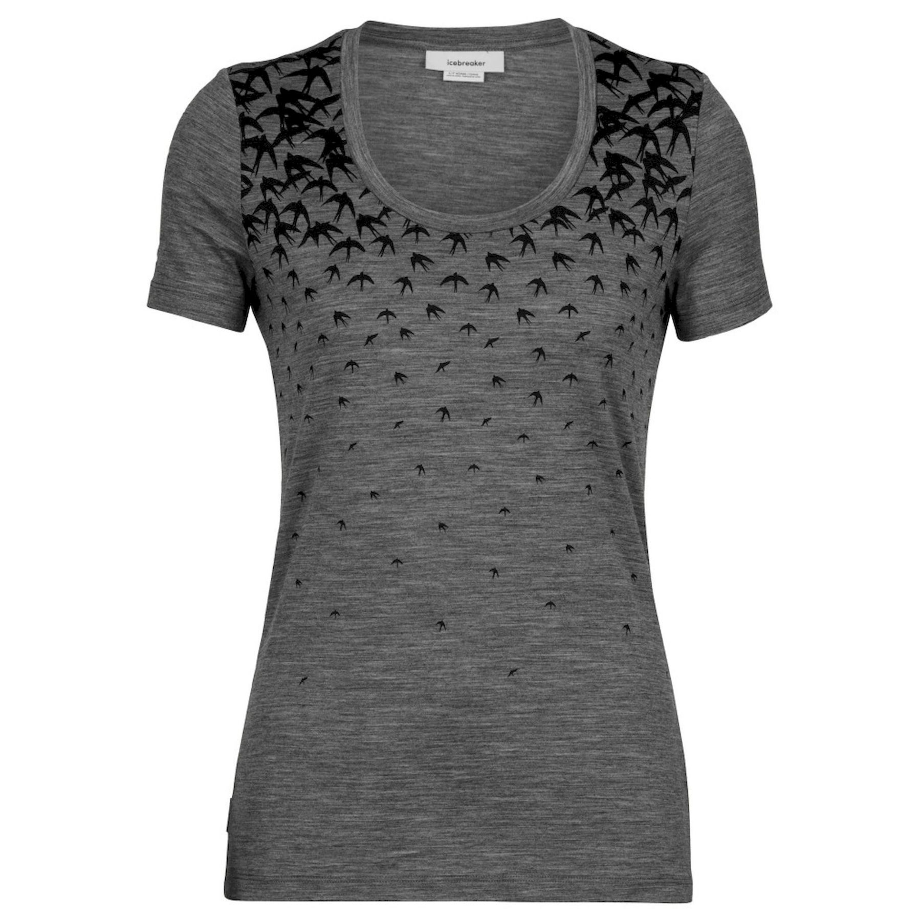 Icebreaker Tech Lite II SS Scoop Tee Migration - Camiseta lana merino - Mujer