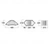 Husky Bright 4 - Tenda da campeggio
